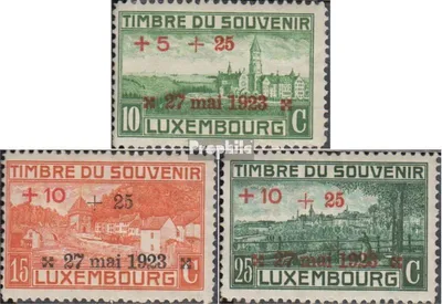 Produktbild von Briefmarken Luxemburg 1923 Mi 144-146 (kompl.Ausg.) gestempelt Kriegerdenkmal