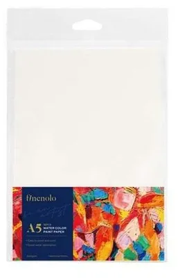 Imagen del producto de DELI, papel para acuarela, formato A5, 300 g/m², 16 hojas, ideal para dibujo y pintura