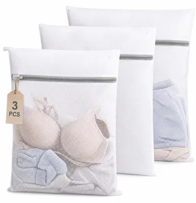 Feinwaschbeutel 3er-Set, 30x40 cm, mit Reißverschluss
