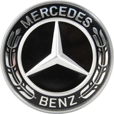 Produktbild von Mercedes-Benz Emblem Motorhaube Schwarz A0008171701 / A0008173305