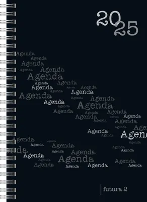Produktbild von rido/idé 7021105905 Buchkalender Modell futura 2 (2025)| 2 Seiten = 1 Woche| A5| 160 Seiten| PP-Einband| schwarz