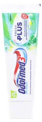Produktbild von 6x Odol-med3 Fresh Plus Zahnpasta Zahncreme je 75ml 3in1 Schutz Minzig