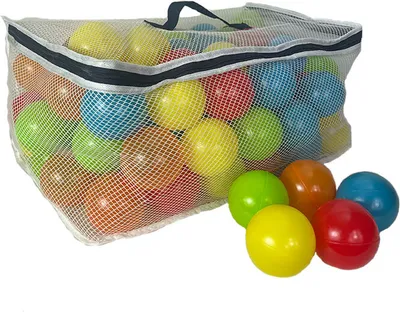 Image de 100 balles pour piscine à balles dans un sac de rangement