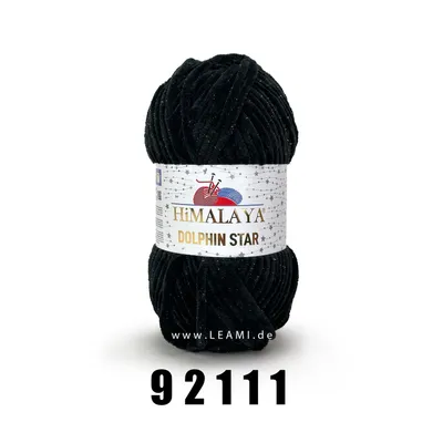 Produktbild von Himalaya Dolphin Star 100g/120m (Glitzer) 92111 schwarz