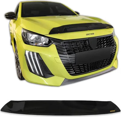 Image de Bra Capot Déflecteur Protection Pour Peugeot 208 Depuis 2020, Aérodynamique, Assemblage Facile, Aucun perçage requis