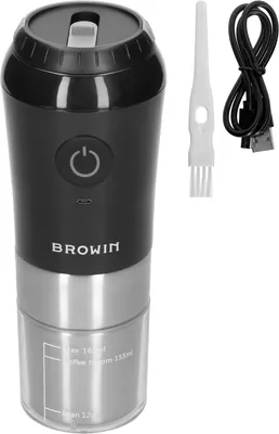 Produktbild von Browin Kaffeemühle - Elektrisch Mit Mahlmechanismus, Kaffeebrüher Und Thermobecher