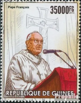 Produktbild von Briefmarken Guinea 2015 Mi 11387 (kompl. Ausgabe) postfrisch Papst Franziskus
