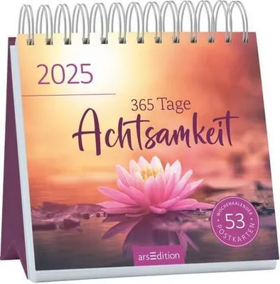 Produktbild von Postkartenkalender 365 Tage Achtsamkeit 2025