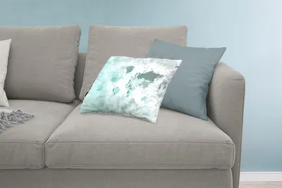 Produktbild von MuchoWow® Zierkissen Sofakissen Wohnzimmer Dekokissen 60x40 cm Weltkarte - Zeitung - Blau - Kopfkissen - Polster mit Foto