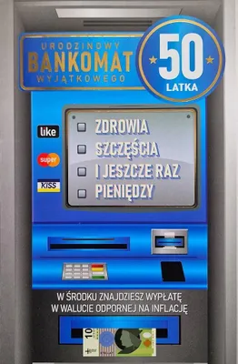 Obrázok produktu pre Darčeková karta k 50. narodeninám pre mužov – YEKU