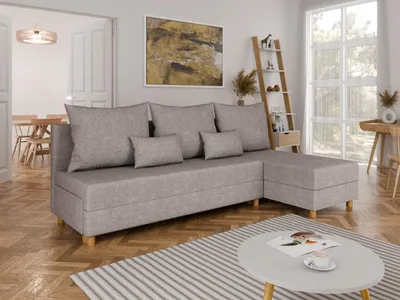Produktbild von Ecksofa L-Form LELLICE- links oder rechts montierbar