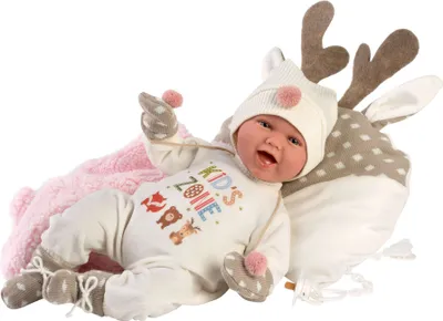 Produktbild von Llorens 74028, Babypuppe, Weiblich, 420 mm, 1,43 kg, Mehrfarbig