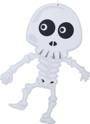 Image de Squelette mobile Turdekok blanc-noir 70 cm - taille unique
