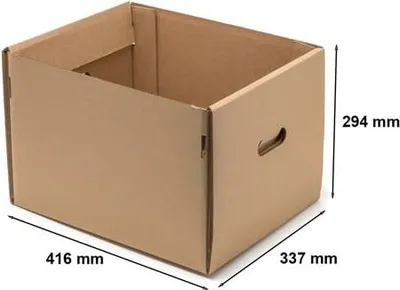 Obrázek produktu pro Archivní krabice 416 x 337 x 294 mm bez víka