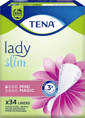 Imagen del producto de Absorbentes anatómicos Tena Lady Slim, Mini Magic, 34 unidades