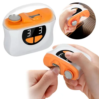 Produktbild von Elektrischer Nagelknipser, Automatische Nägel, Nagelzwicker, Fußnägel, 2-in-1 Elektrische Nagelfeile, mit LED-Licht, USB Wiederaufladbare
