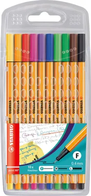 Immagine prodotto di Fineliner - STABILO punta 88 - Confezione da 10 - Colori standard