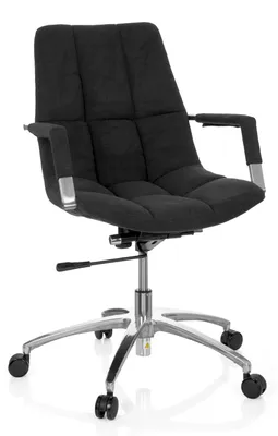Produktbild von hjh OFFICE Home Office Bürostuhl SARANTO Schreibtischstuhl mit Armlehnen Stoff Drehstuhl