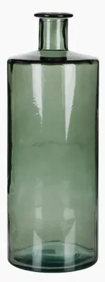 Obrázek produktu pro Slídové ozdoby Skleněná láhev Guan - V40 x Ø15 cm - Recyklované sklo - Zelená