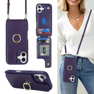 Immagine prodotto di Custodie per iPhone 17 con portacarte e cordino