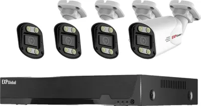 Obrázek produktu pro Bezpečnostní kamerový systém, rozlišení 8MP, 4 kamery, vodotěsnost IP66, 1x4CH NVR 4x8MP kamery, 1T