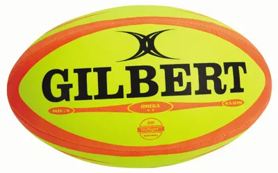 Zdjęcie produktu dla Zestaw 5 piłek rugby Gilbert Rugbyball Omega Match, rozmiar 4