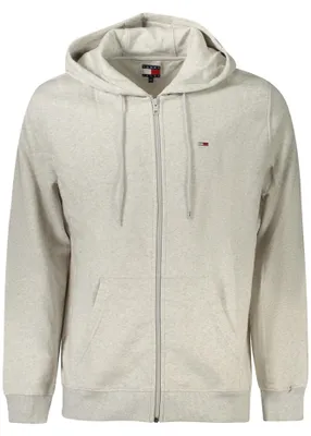 Produktbild von Herren Hoodie Grau aus Regenerativer Baumwolle mit Reißverschluss