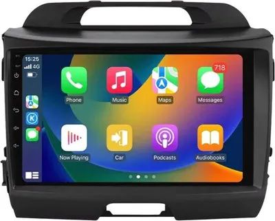 Immagine prodotto di Autoradio con Bluetooth e CarPlay per Kia Sportage 3 (2011-2016) - Compatibile con Apple e Android - Impianto stereo - Sistema di navigazione - 2 GB di RAM, 32 GB di memoria interna