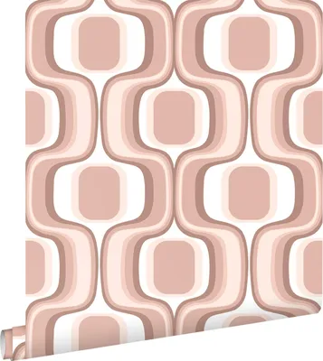 Obrázok produktu pre ESTAhome Tapete Retro-Ornamente Terrakottarosa 50 x 900 cm