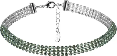 Produktbild von LUISIA® Kropfband Halskette mit Premium Kristallen - Grau
