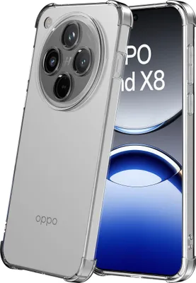 Zdjęcie produktu dla Etui na telefon Oppo Find X8 przezroczyste ze zderzakiem - przezroczyste, odporne na wstrząsy etui z silikonu TPU - Smartphonics