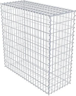 Produktbild von Gabione 100 cm x 100 cm x 40 cm (L x H x T), Maschenweite 5 cm x 10 cm, Spirale