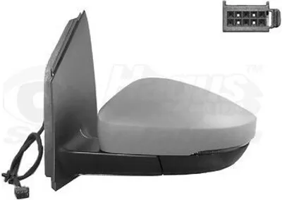 Produktbild von VAN WEZEL 5829813 Außenspiegel Seitenspiegel Links für VW Polo Schrägheck (6R1, 6C1) Asphärisch Grundiert