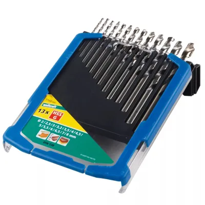 Immagine prodotto di wolfcraft 13 pz. Set di punte HSS 2-8 mm 7102000