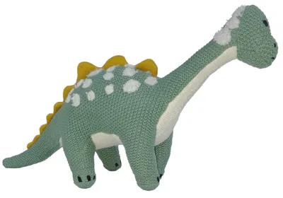 Produktbild von Stoffpuppe Dino klein, grün, 20x37cm
