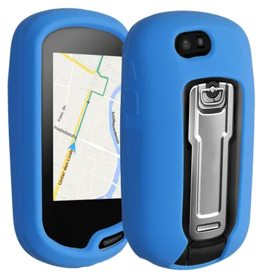 Produktbild von kwmobile Hülle für Garmin Oregon 700 / 750t / 600 / 650 Schutzhülle - Hülle für GPS Handgerät - Case in Blau matt