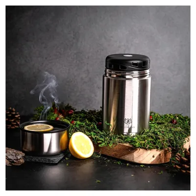 Produktbild von Thermobecher für Essen - 750 ml - Edelstahl Thermos Essensbehälter - 12h heiß & 12h kalt - Thermo Suppenbehälter to Go - Speisebehälter
