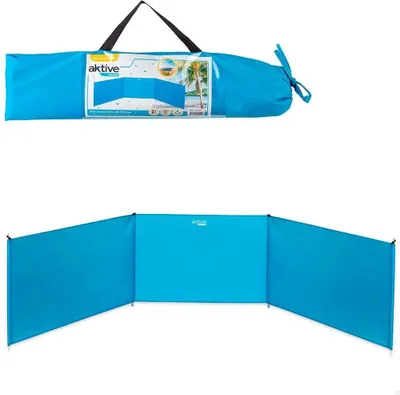 Image de Pare-brise actif Clôture Plage 300x75 Cm Bleu Bleu One Size