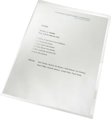 Image de LEITZ Pochette transparente re:cycle A4 PP matière résiduelle 0,13 mm grainée 100 pochettes
