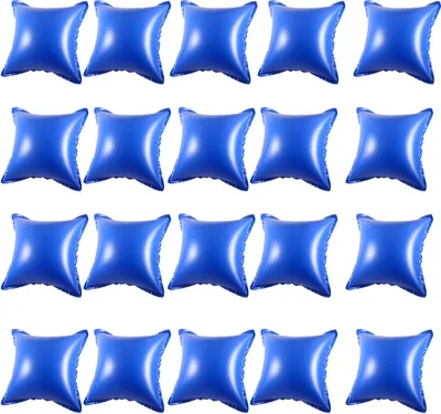 Immagine prodotto di Cuscini galleggianti Eikuavons, 120x120 cm | Cuscini per piscina per l'inverno | Copertura galleggiante quadrata per piscina | Resistenti al gelo fino a -25°C | Materiale: PVC | Confezione da 20 pezzi