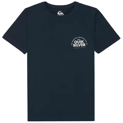 Produktbild von Quiksilver T-Shirt „Fundamental Ride“ – Kurzarm-T-Shirt in Marineblau und Weiß für Kinder (Uni)