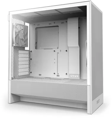 Zdjęcie produktu dla NZXT H5 Flow, Midi Tower, PC, Biały, ATX, EATX, micro ATX, Micro-ITX, Gaming, 17,5 cm