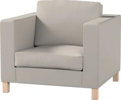 Produktbild von Dekoria Bezug für Karlanda Sessel, kurz, hellbeige, Bezug für Karlanda Sessel