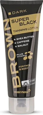 Produktbild von Tannymaxx Super Black Dark Tanning Lotion 1er Pack (1 x 125 ml) Bräunungsverstärker Für Sonne und Solarium 106010000