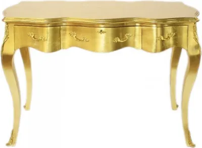 Produktbild von Casa Padrino Barock Schreibtisch Sekretär / Konsole Gold 120 x 60 x H80 cm - Luxus Möbel