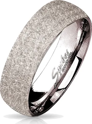 Produktbild von viva-adorno Gr. 49 (15,6 mm Ø) Damen & Herren Edelstahl Ring Partnerring Verlobungsring mit diamantierter Glitzer Oberfläche RS56 silber,