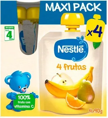 Obrázek produktu pro Nestlé sáček se 4 druhy ovoce 4x90g Maxipack
