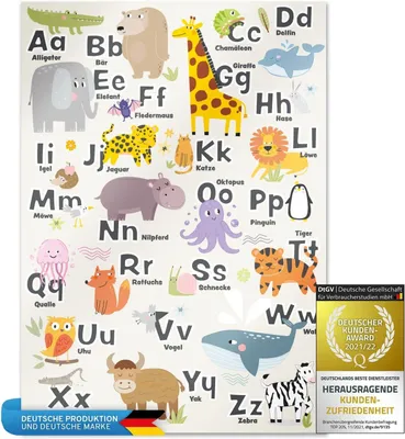 Immagine prodotto di Poster alfabetico per bambini