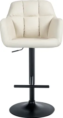 Produktbild von Barhocker HLO-CP328 Kunstleder schwarz  creme