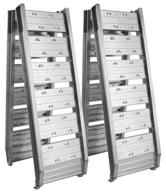 Produktbild von Auffahrrampe Auffahrschiene Verladerampe - 182 cm - 400 kg pro Paar - Aluminium - Klappbar